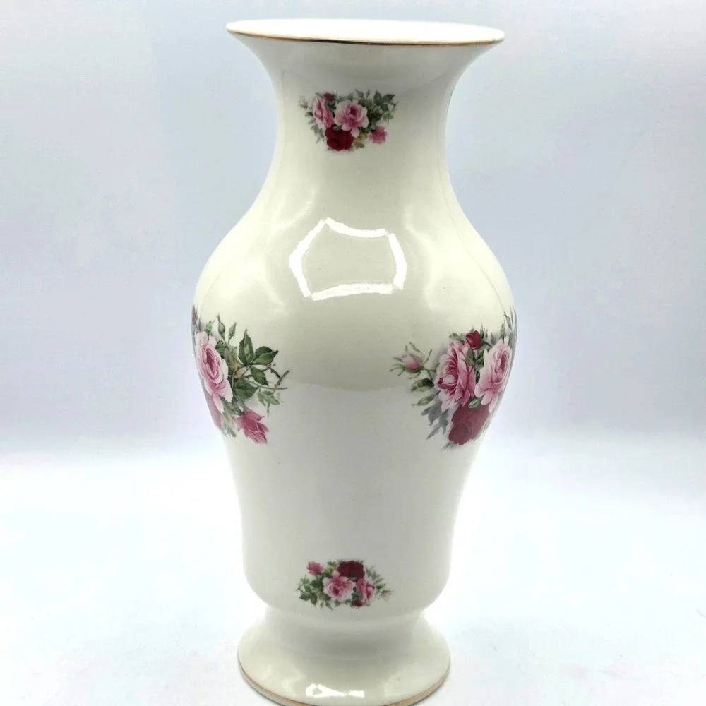 VINTAGE Baum Brothers Formalities‎ Jubilee Rose Cottagecore Vase, 11